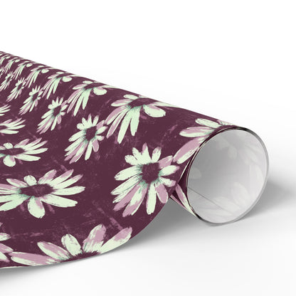 Purple Tide Petals Wrapping Paper