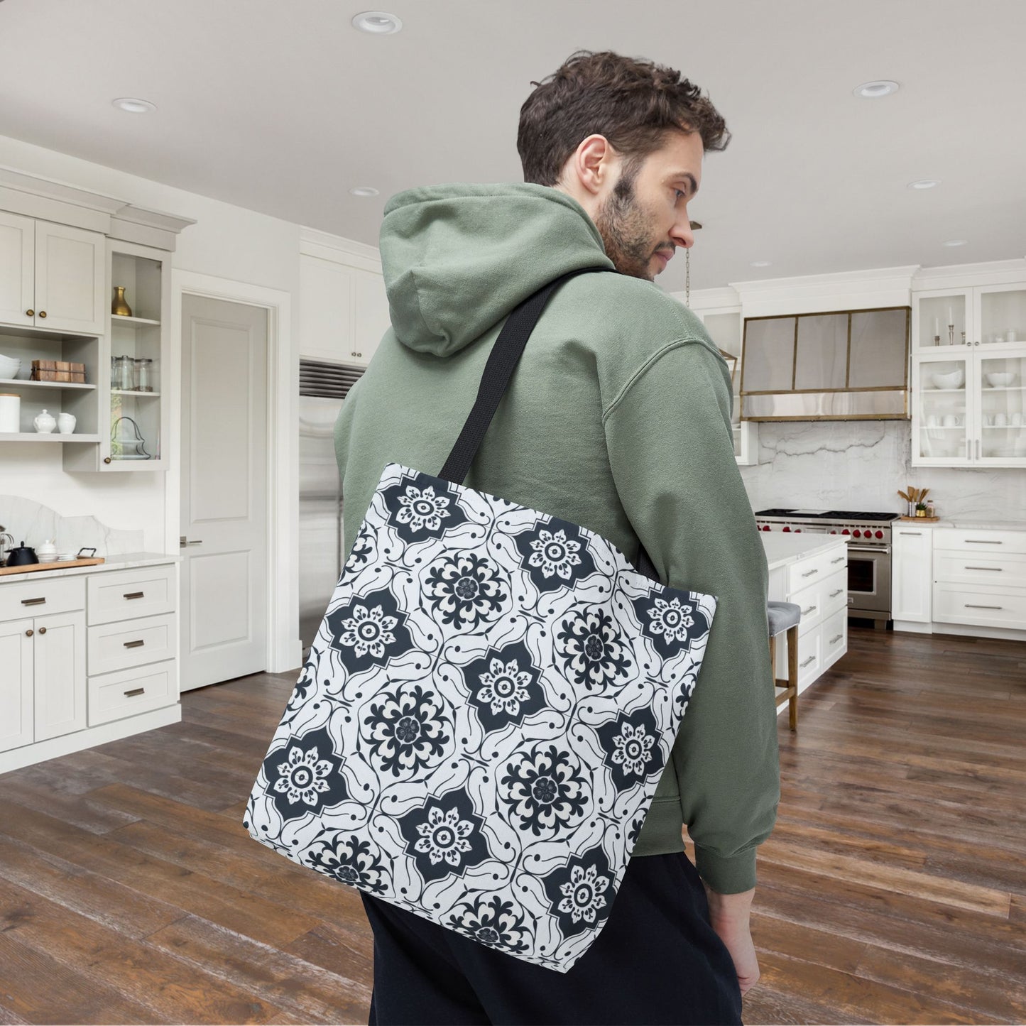 Lisbon Noir Canvas Tote Bag