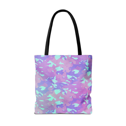 Lavender Mist Camo Canvas Tote Bag