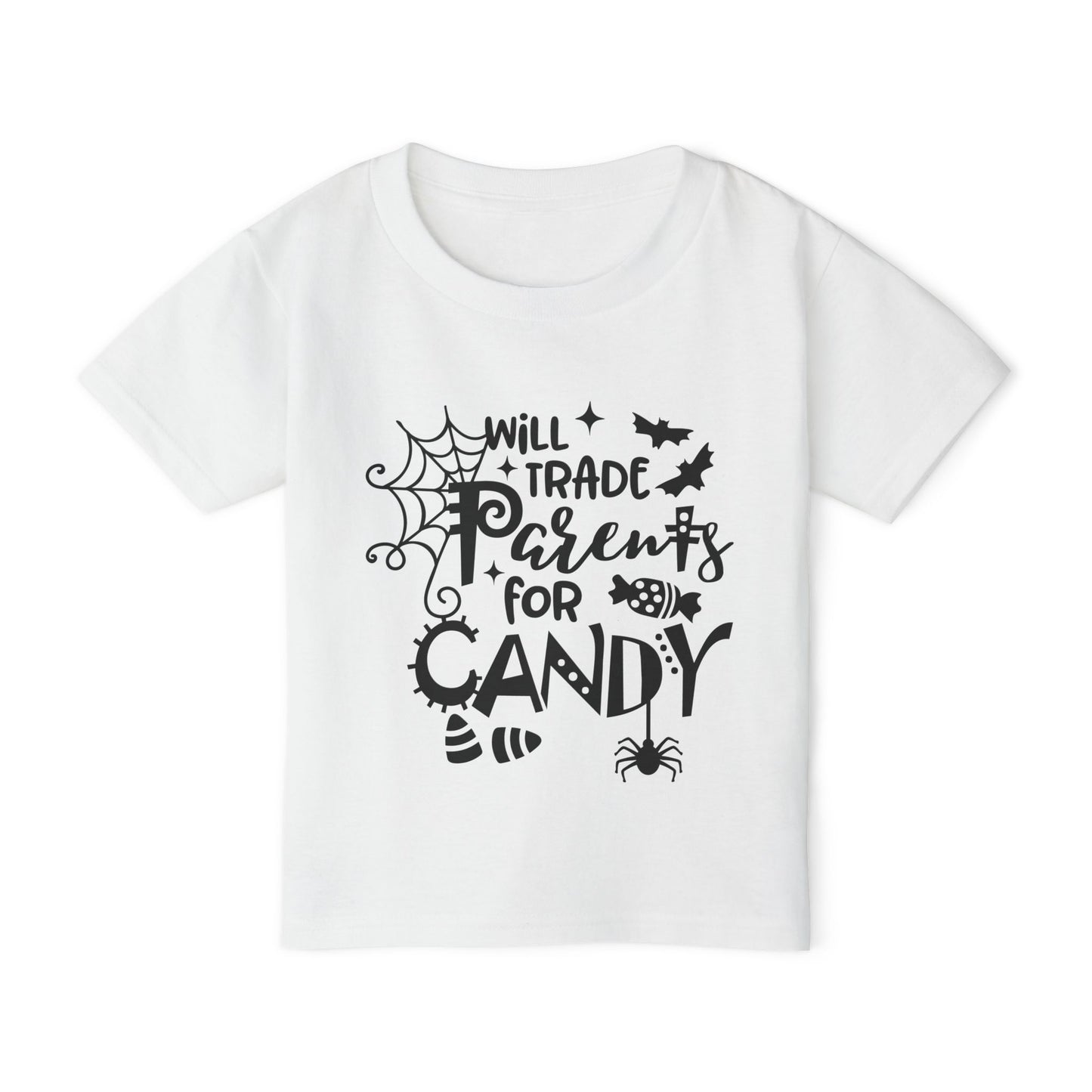 Will Trade Parents For Candy Heavy Cotton™ Toddler T-shirt