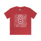 I Am Eight Typography Youth Softstyle Tee