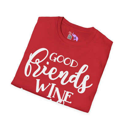 Friends Wine Together Adult T-shirt