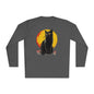 Black Cat Over Moon Adult Long Sleeve Tee