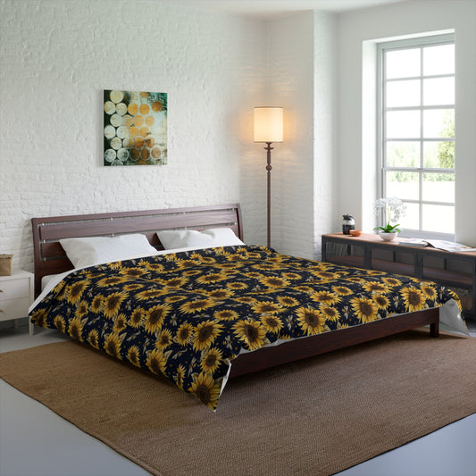 Sunflowers & Bees Basic Bedding Set