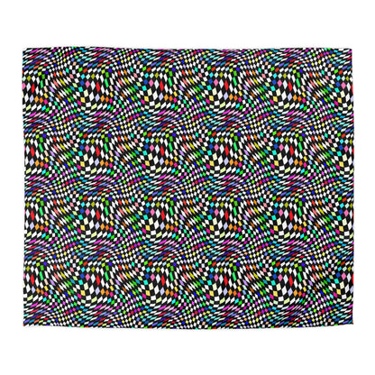 Warped Colorful Checkered Duvet Bedding Set