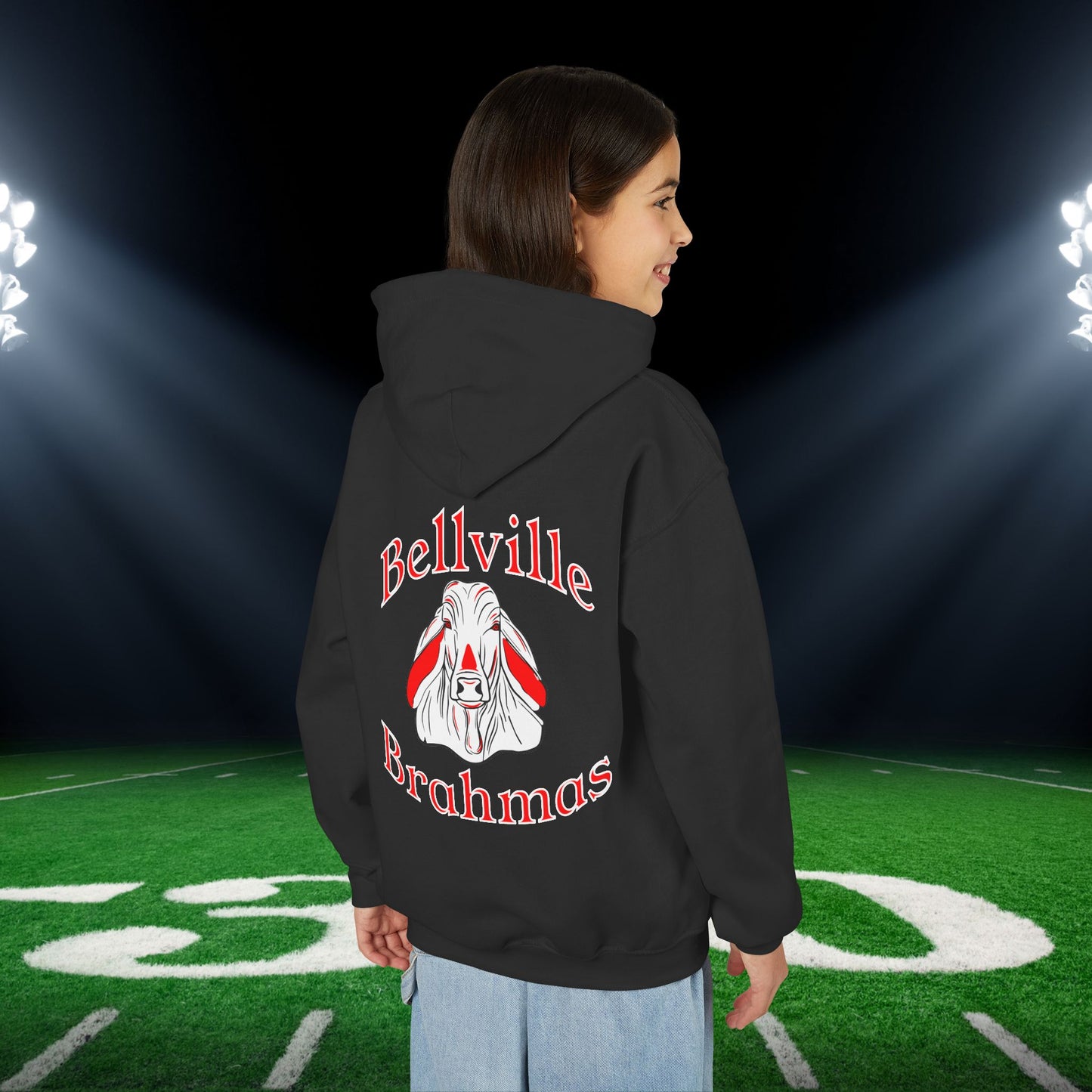 Bellville Brahmas Youth Heavy Blend Hoodie