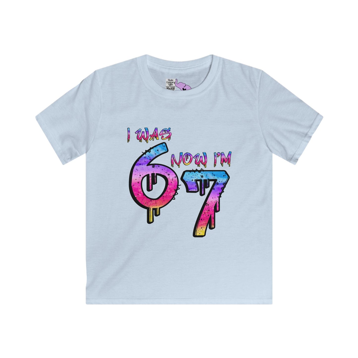 I Was 6 Now I'm 7 Youth Softstyle Tee