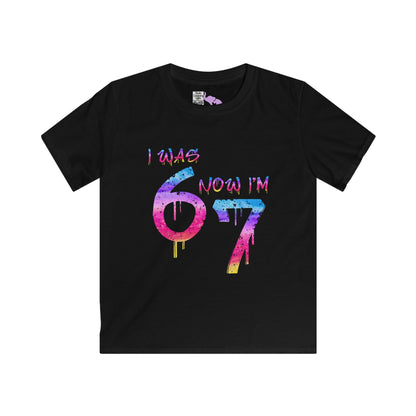 I Was 6 Now I'm 7 Youth Softstyle Tee