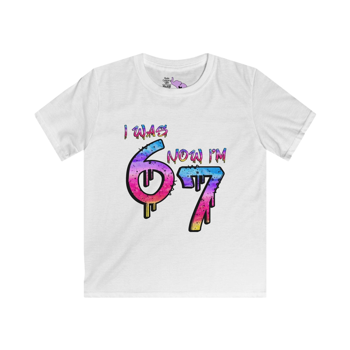 I Was 6 Now I'm 7 Youth Softstyle Tee