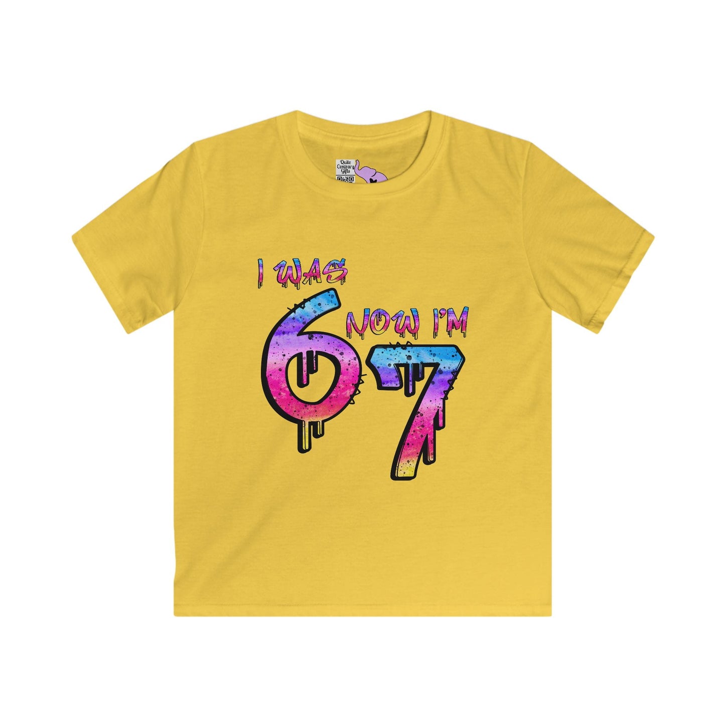 I Was 6 Now I'm 7 Youth Softstyle Tee