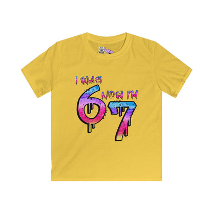I Was 6 Now I'm 7 Youth Softstyle Tee