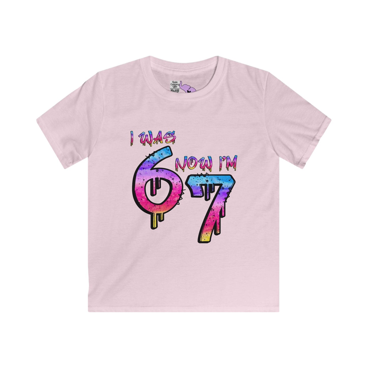 I Was 6 Now I'm 7 Youth Softstyle Tee