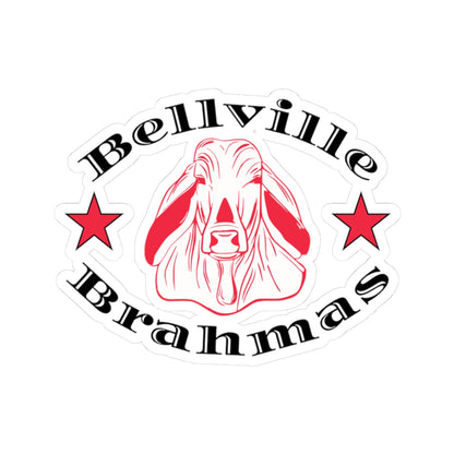 Bellville Brahmas Classic, Black Kiss-Cut Decal