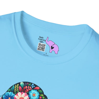 Flowery Mother & Child Adult T-shirt