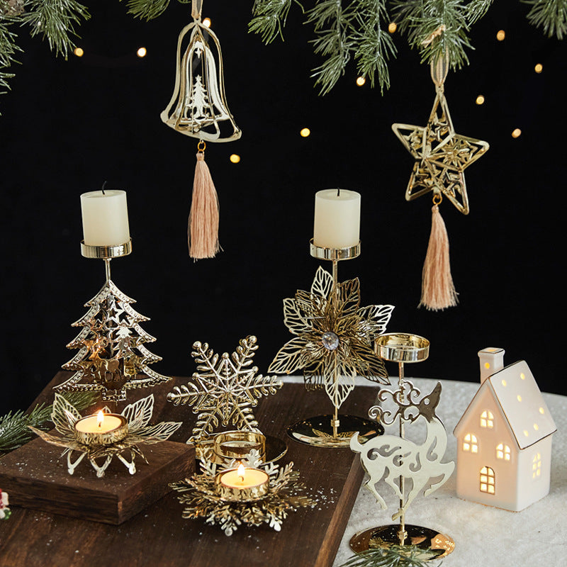 Christmas Metal Candle Stands