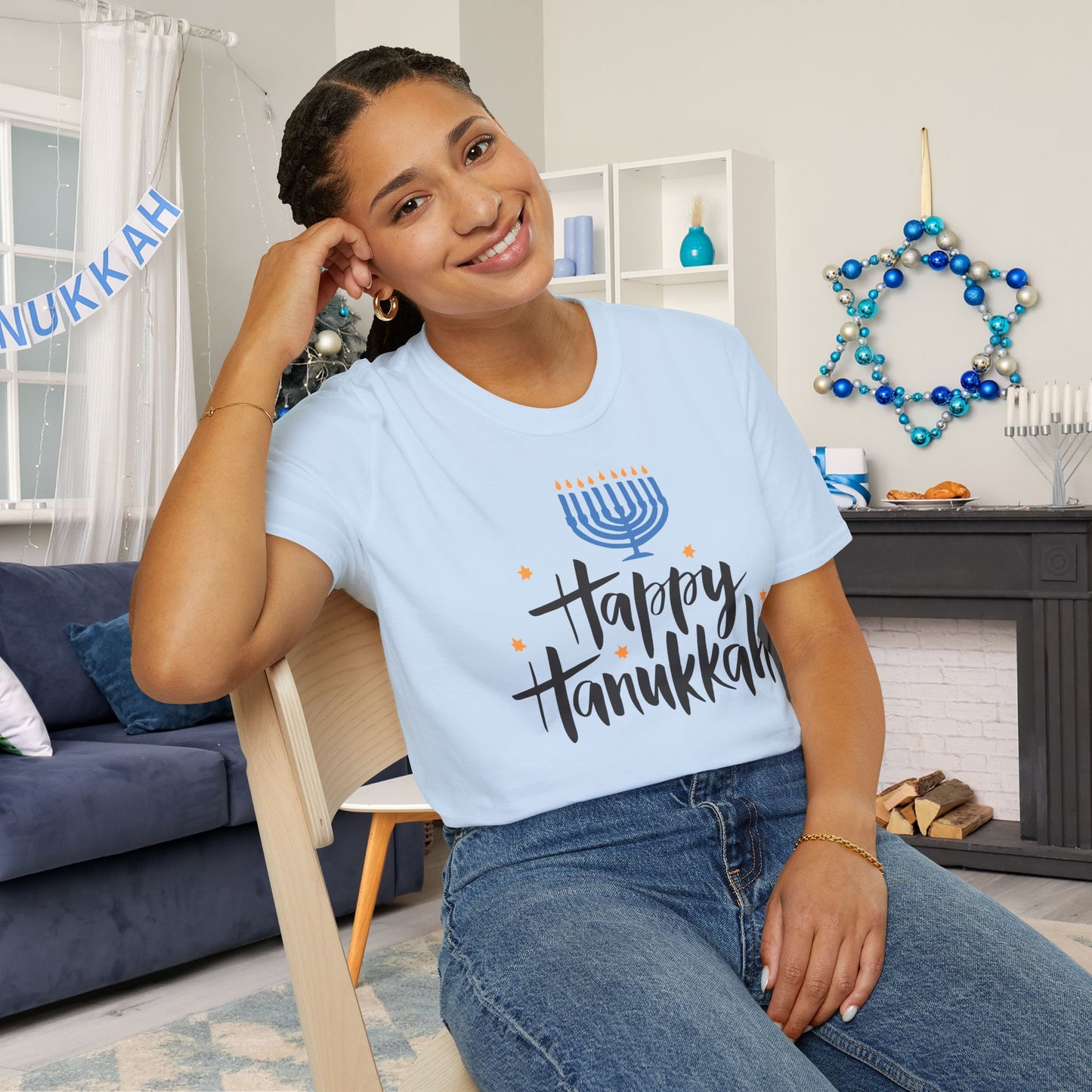 Happy Hanukkah 6 Adult T-shirt