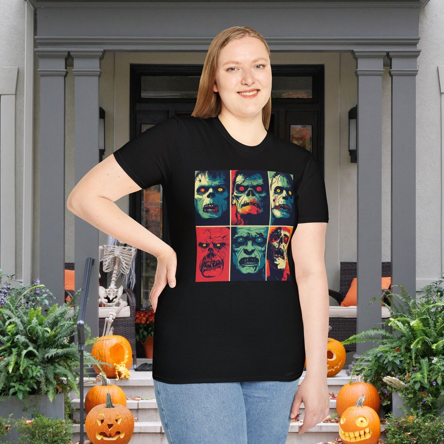 Halloween Monster 2 Adult T-shirt
