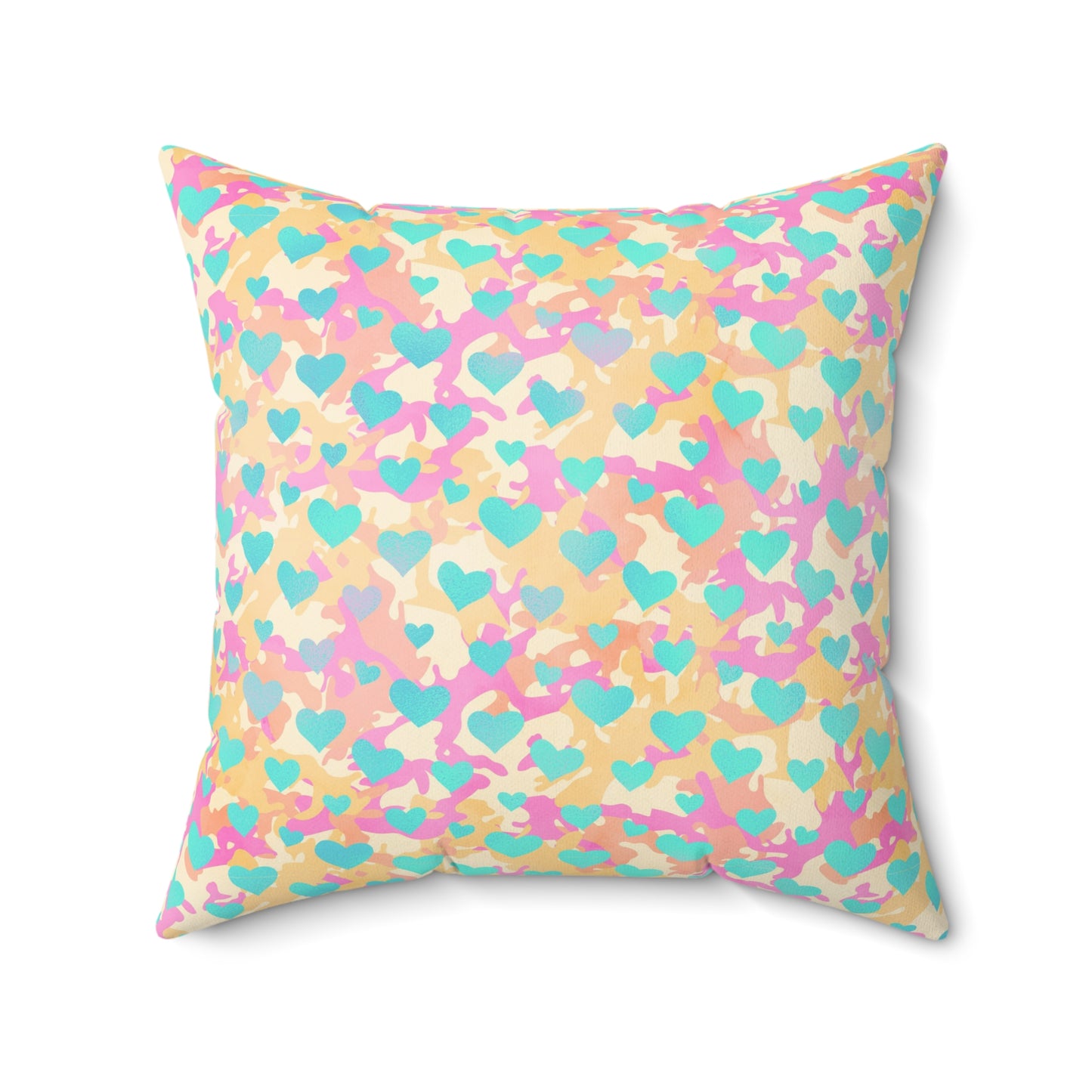 Sweetheart Camo Throw Pillow
