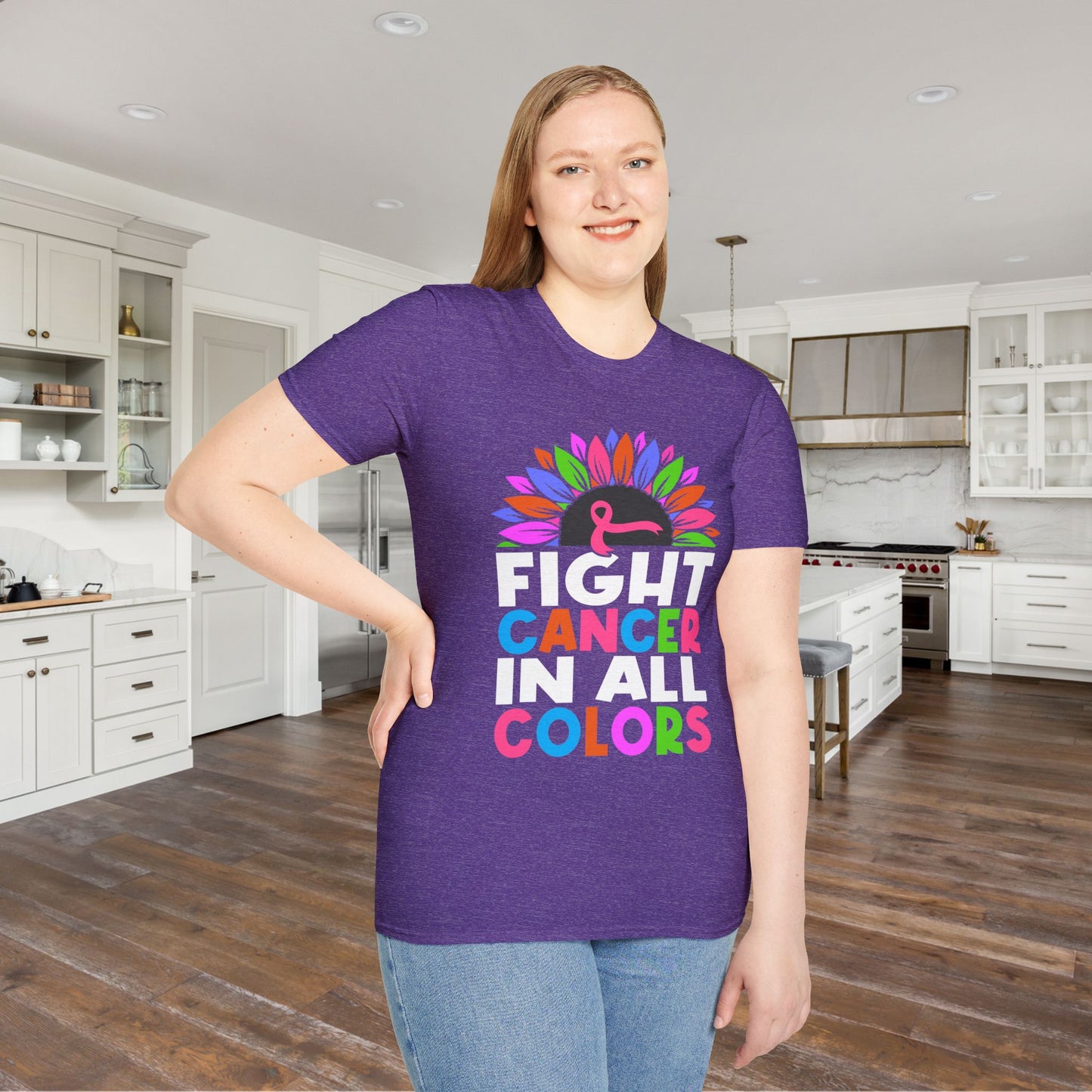 Fight Cancer in All Colors 26 Adult T-shirt