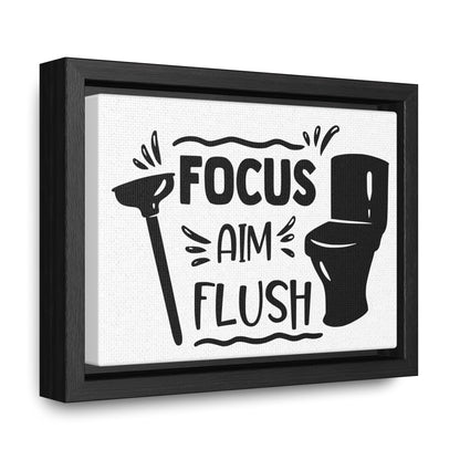 Focus Aim Flush Canvas Wraps, Horizontal Frame