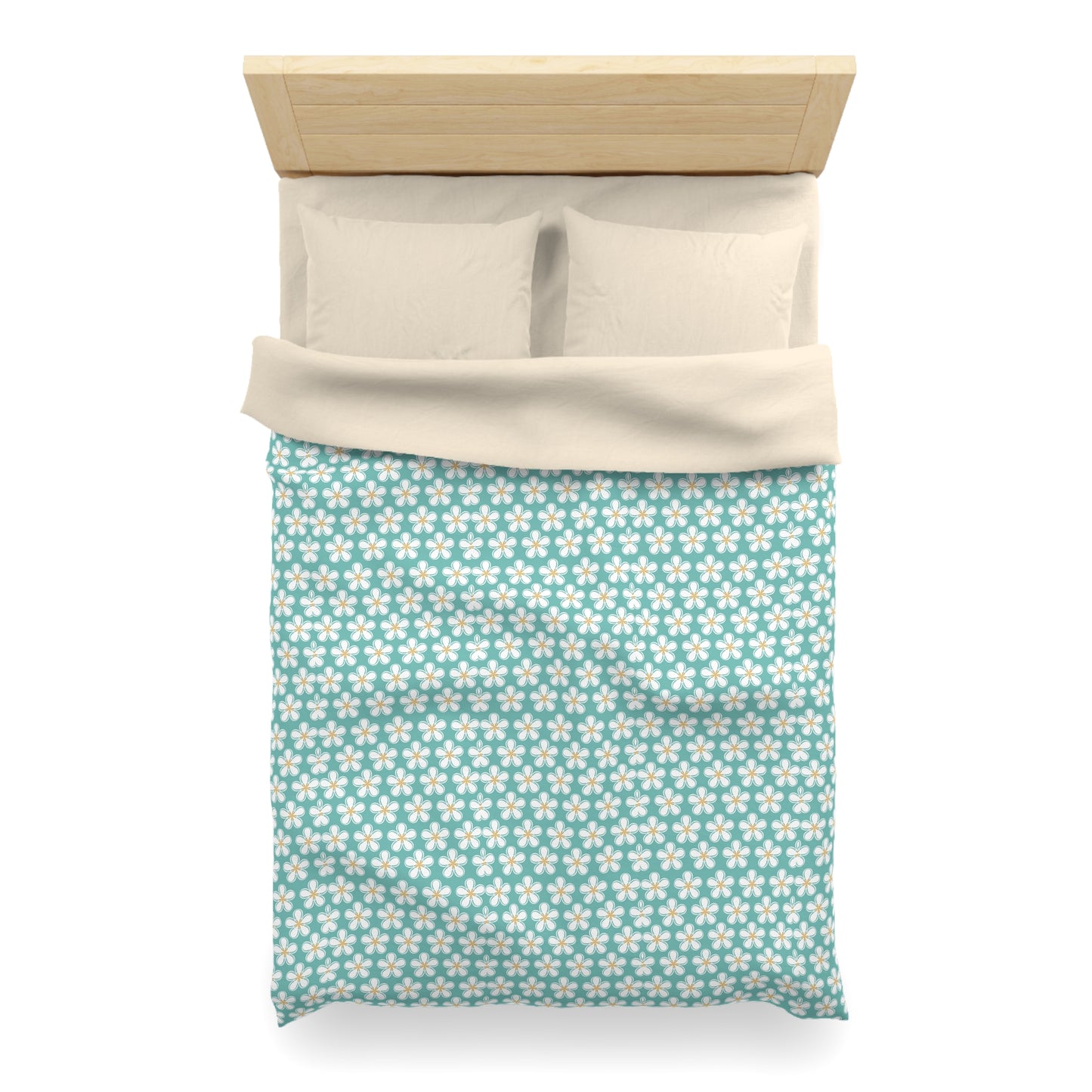 Tealberry Blooms Microfiber Duvet Cover