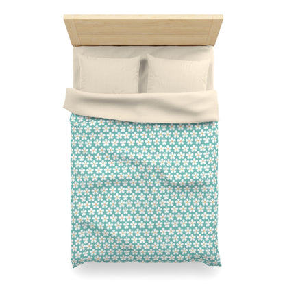 Tealberry Blooms Microfiber Duvet Cover