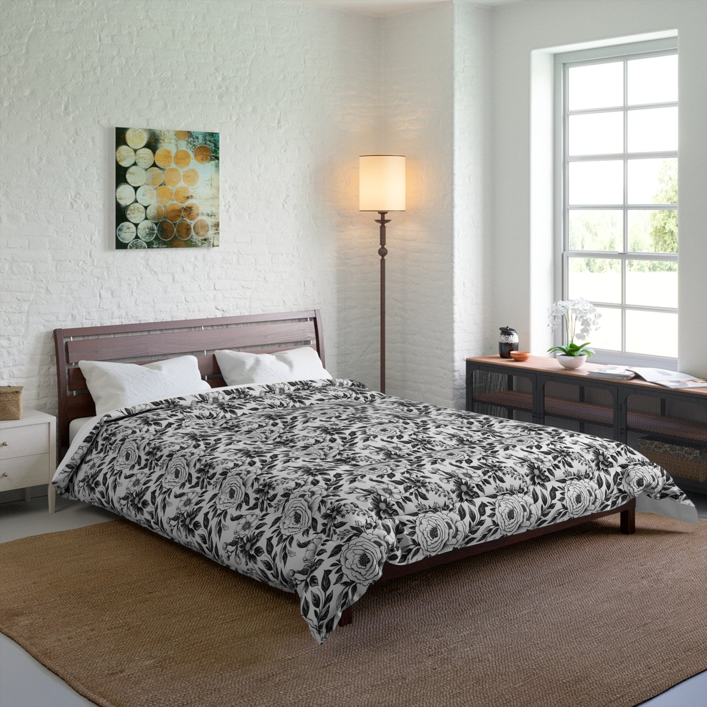 Whispering Blooms Basic Bedding Set