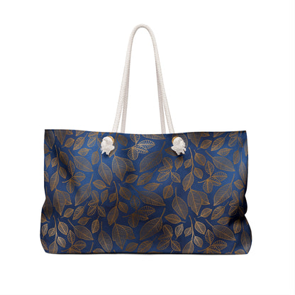 Navy & Gold Botanica Weekender Bag