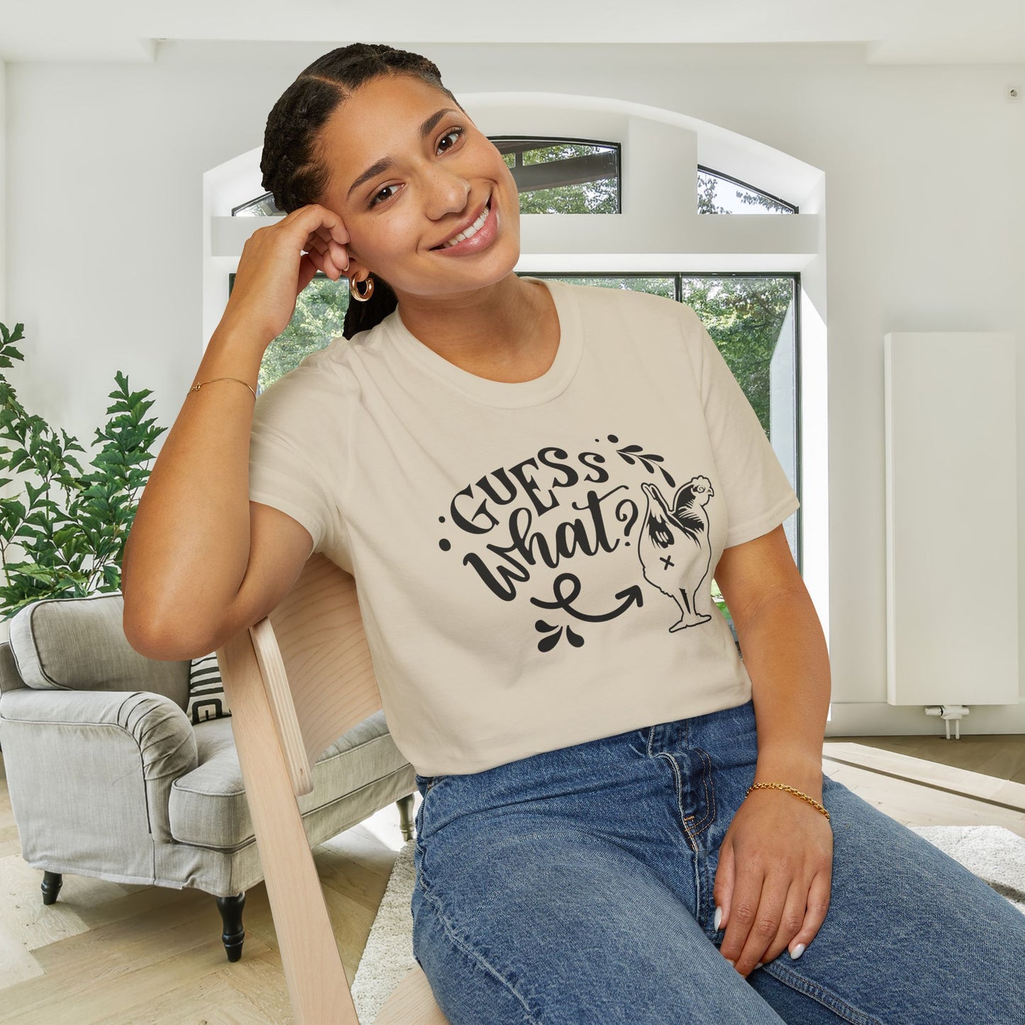 Guess What (Chicken Butt) Adult T-shirt