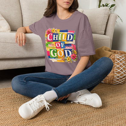 Child of God (Lace Collage) Adult T-shirt