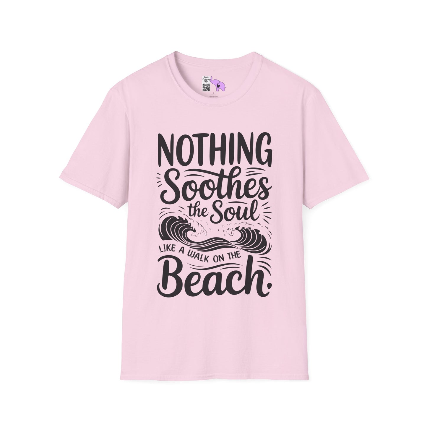 Nothing Soothes the Soul Like A Walk on the Beach Adult T-shirt