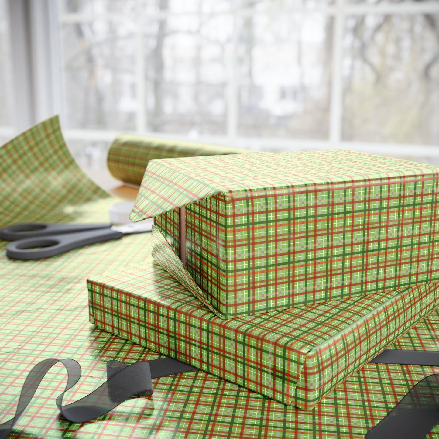 Yuletide Bands Wrapping Paper