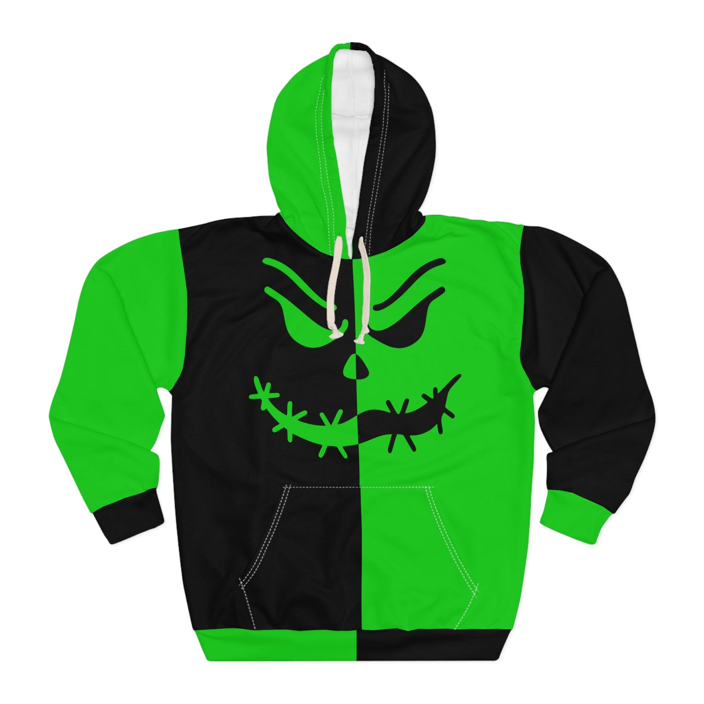 Creepy Stitch Hoodie – Green & Black