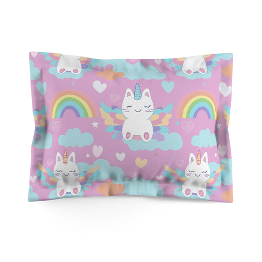 Rainbow Sky Riders Microfiber Pillow Sham