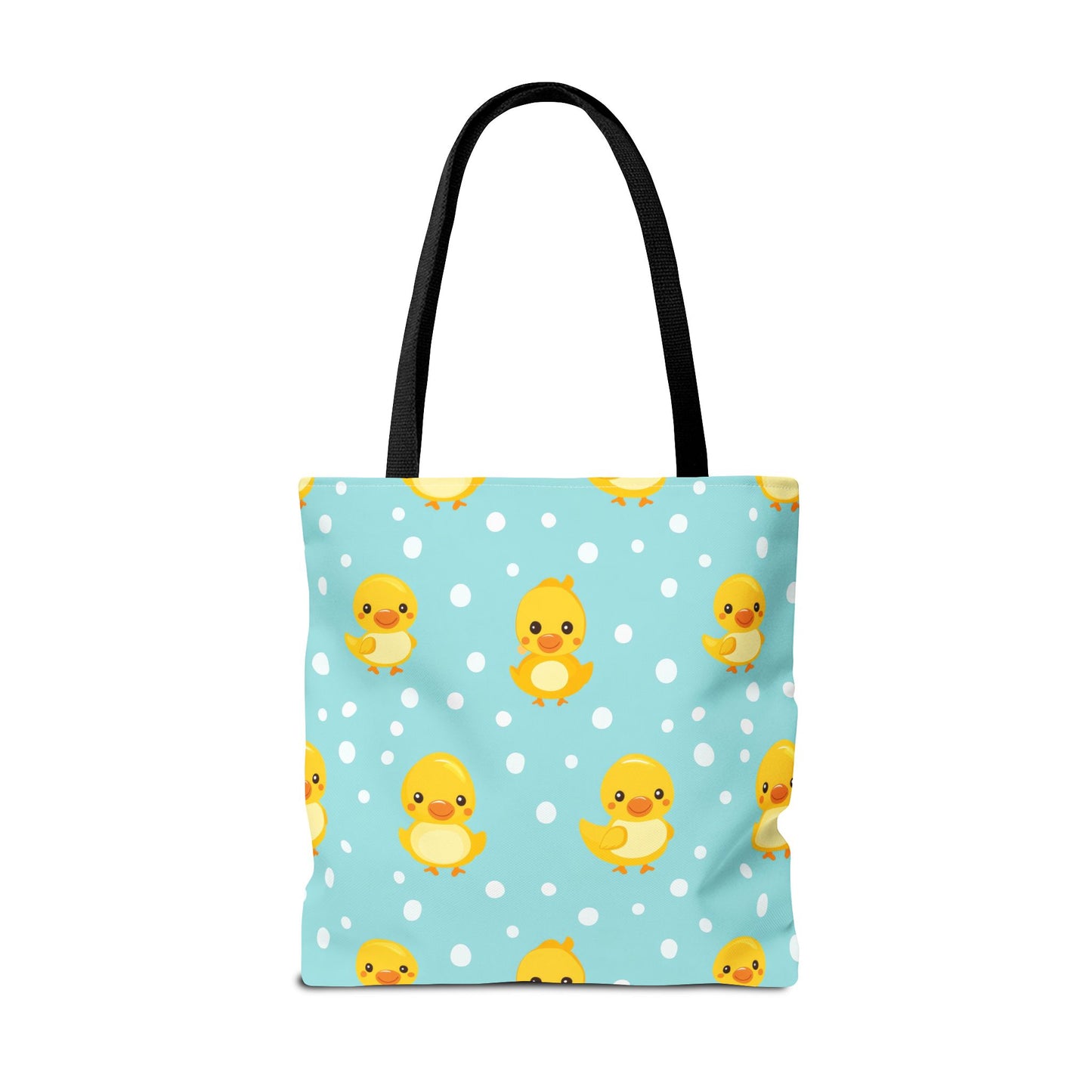 Ducky Dot Parade Canvas Tote Bag