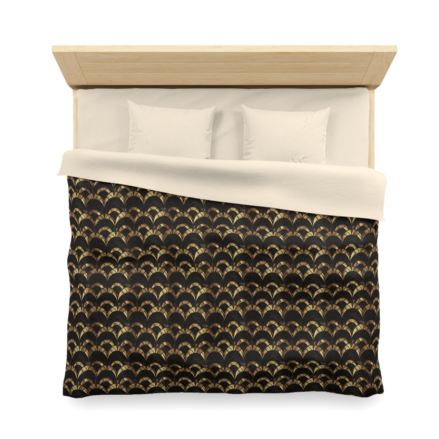 Gilded Elegance Microfiber Duvet Cover