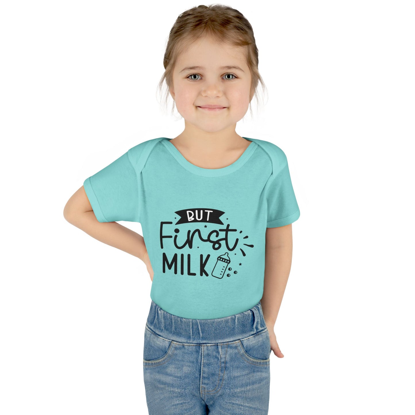 But First Milk Infant Baby Rib Bodysuit