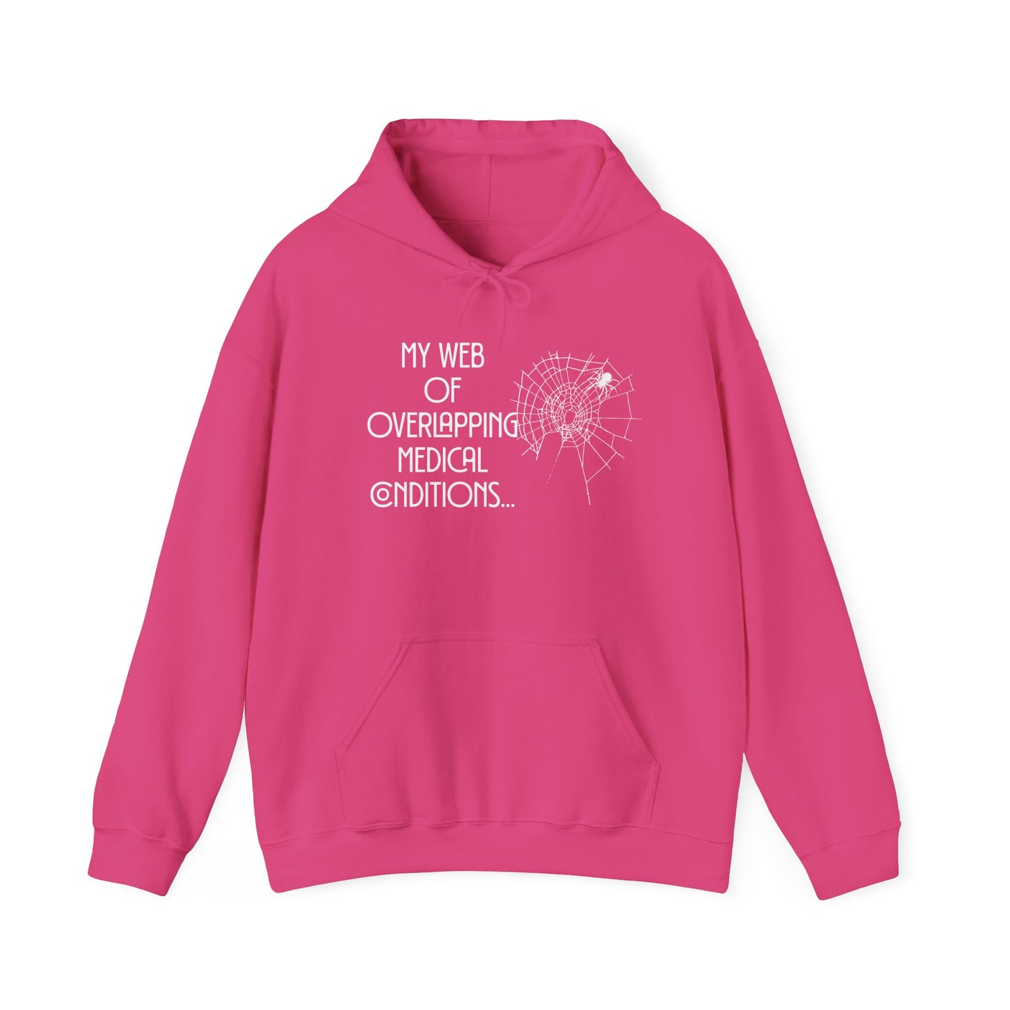 My Web of Overlapping Medical Conditions Heavy Blend™ Hooded Sweatshirt