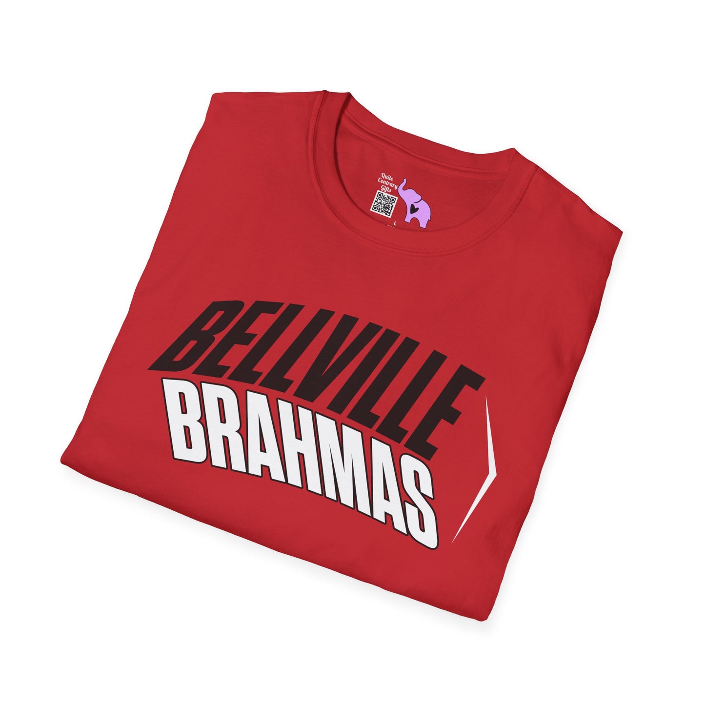 Bellville Brahmas (Angled) Adult T-shirt