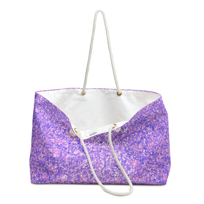 Lavender Crystal Weekender Bag
