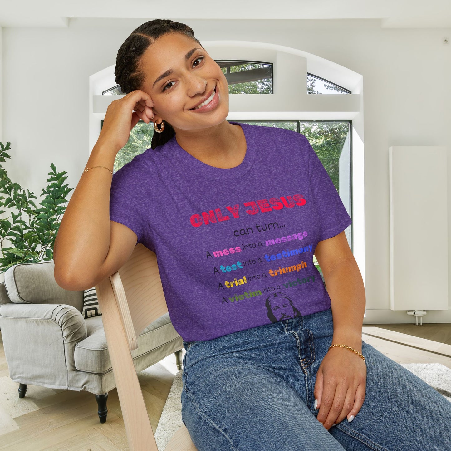 Only Jesus Adult T-shirt