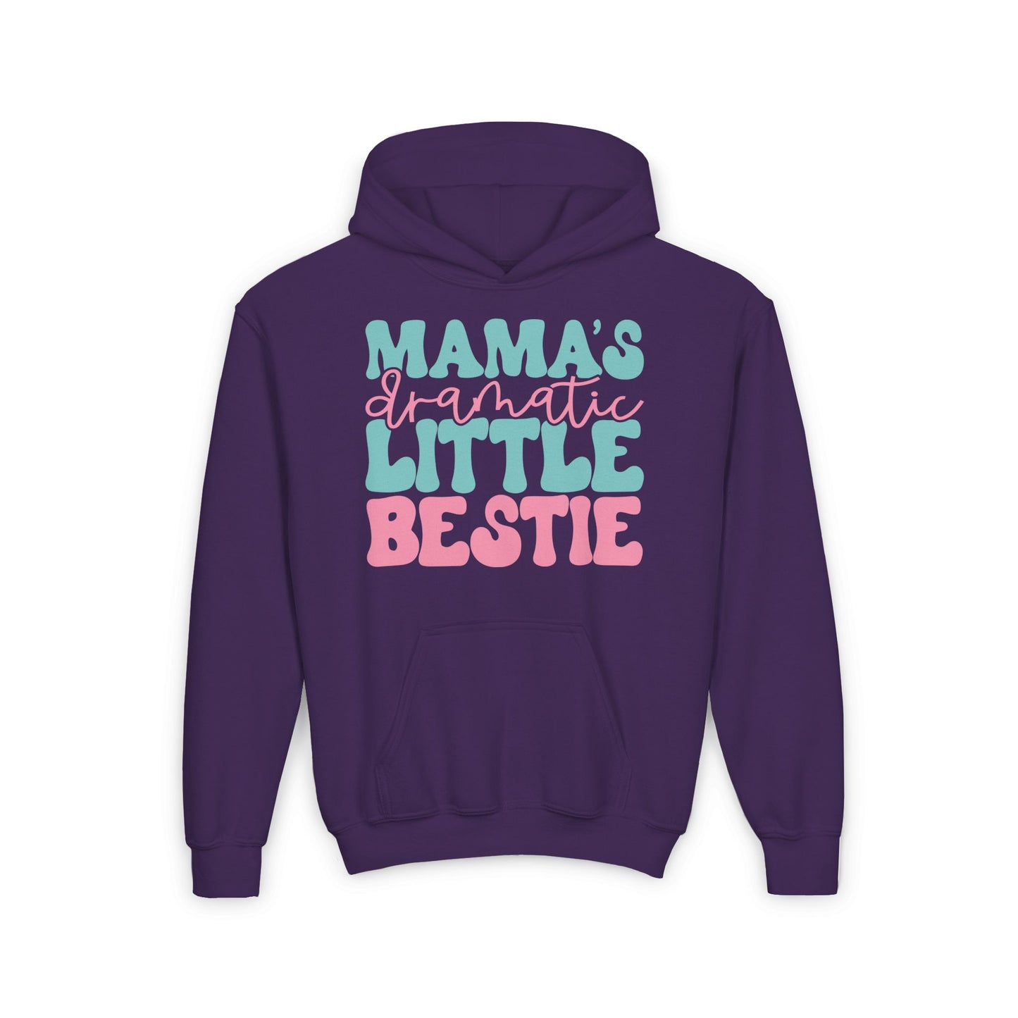 Mama's Dramatic Little Bestie Youth Heavy Blend Hoodie
