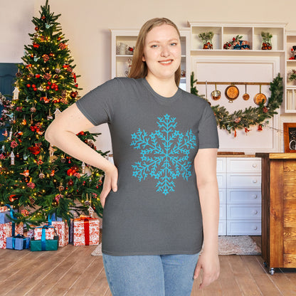 Large Snowflake Adult T-shirt