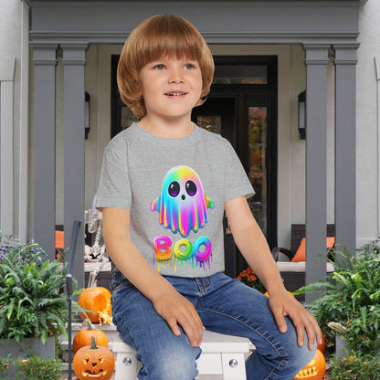 Neon Ghostly Boo Heavy Cotton™ Toddler T-shirt