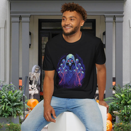 Creepy Ghost Skulls Adult T-shirt