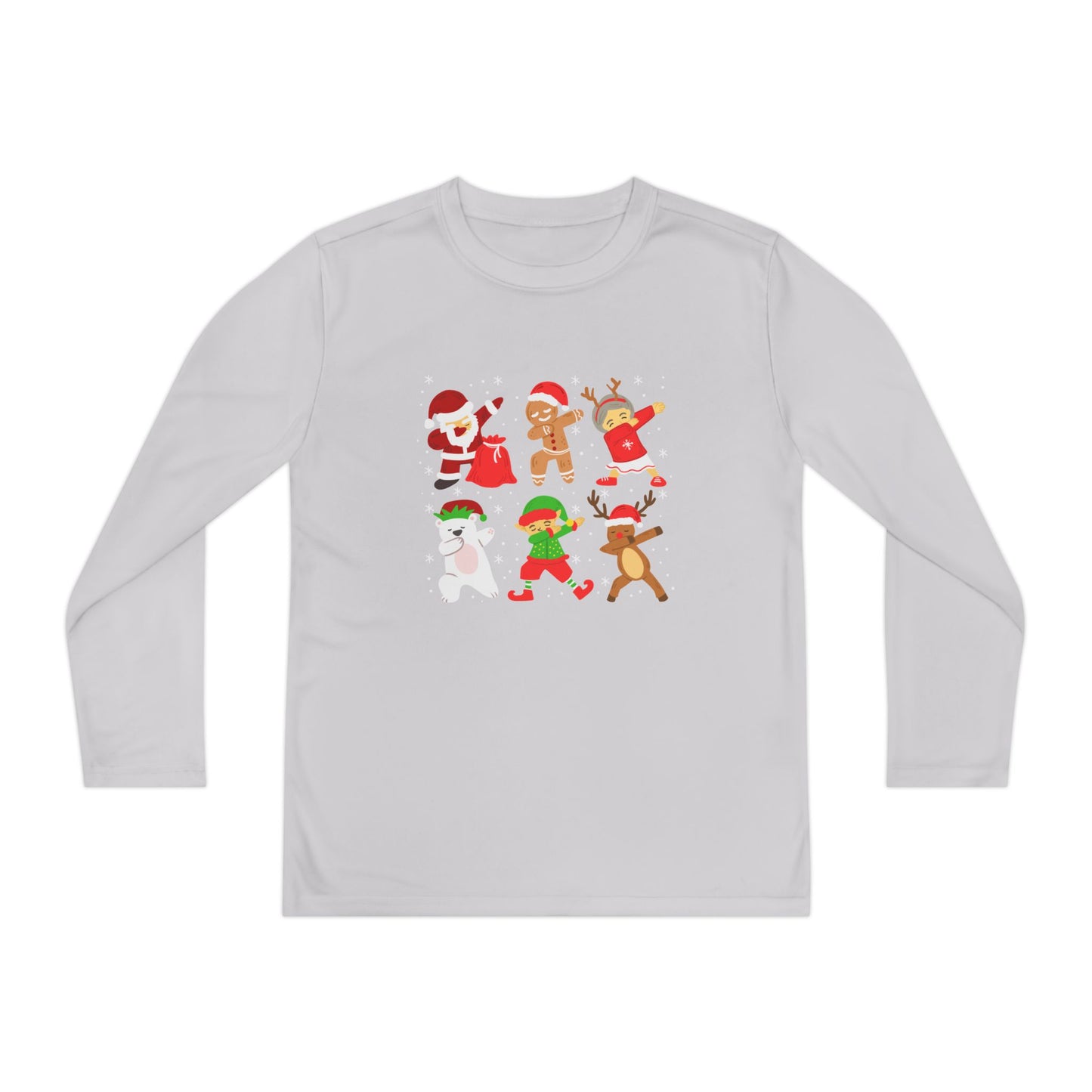 Dabbing Santa Crew Youth Long Sleeve Tee