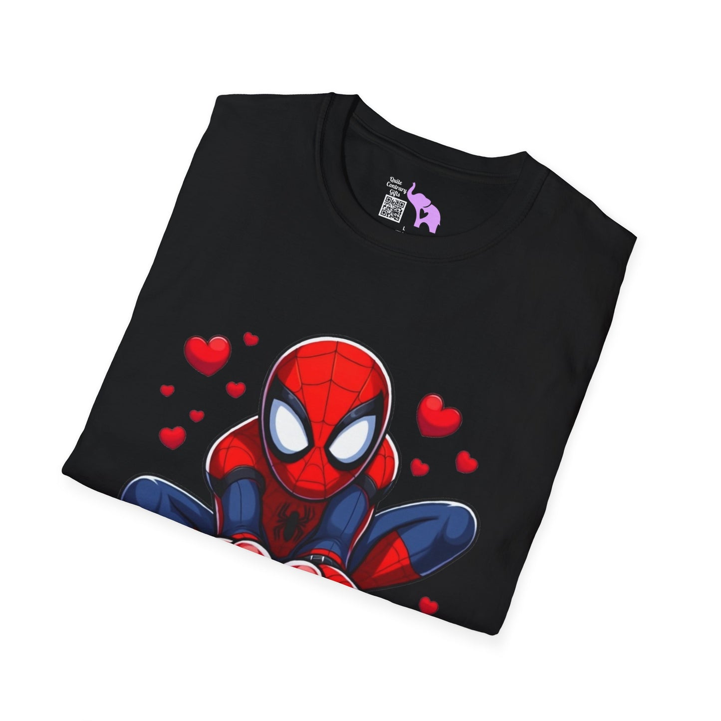 Valentines Spiderman Adult Unisex Tshirt