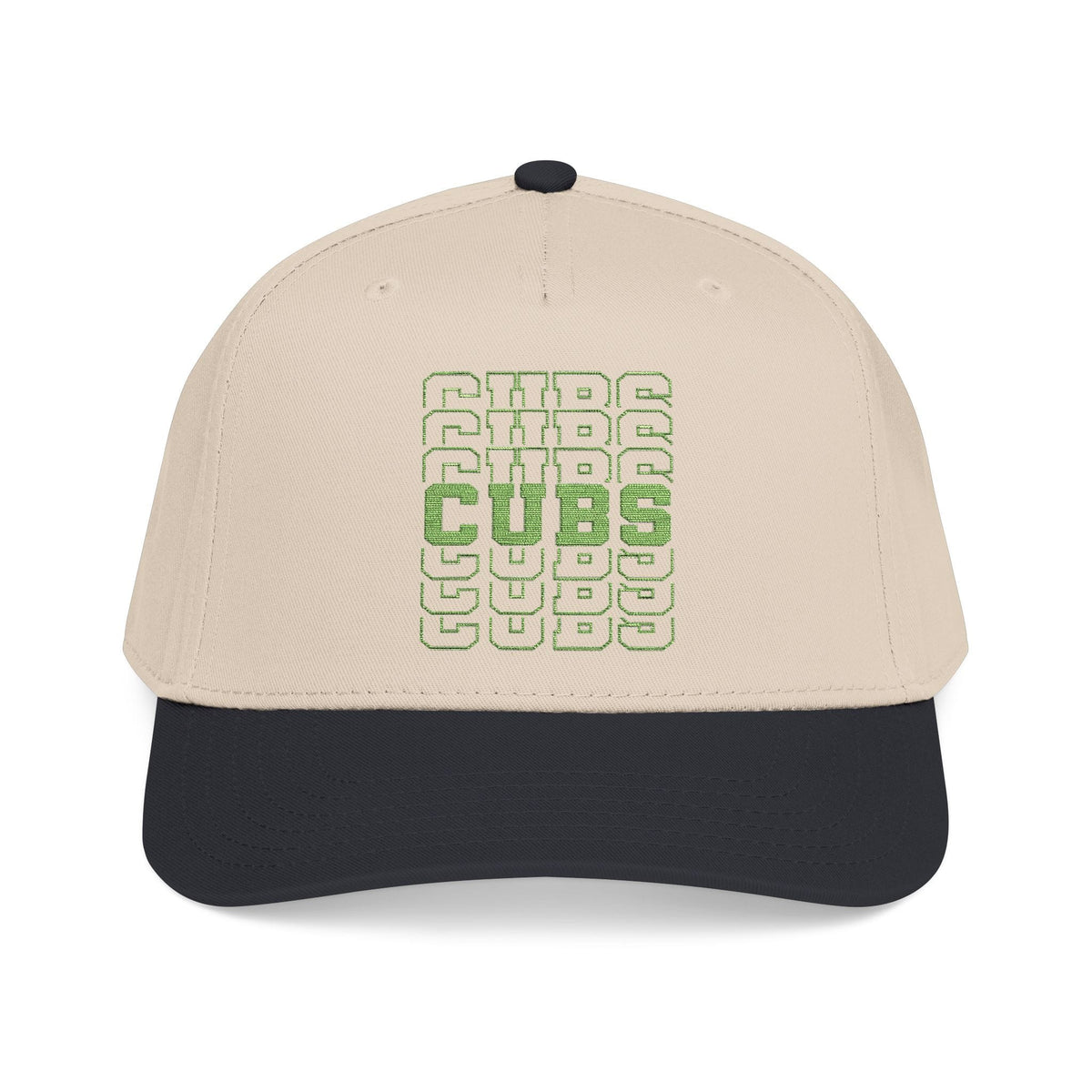 Cubs Stacked Letters Mid Profile Baseball Cap
