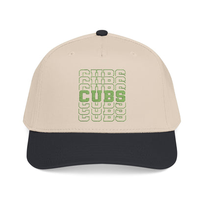 Cubs Stacked Letters Mid Profile Baseball Cap