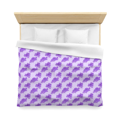 Royal Orchid Peonies Microfiber Duvet Cover